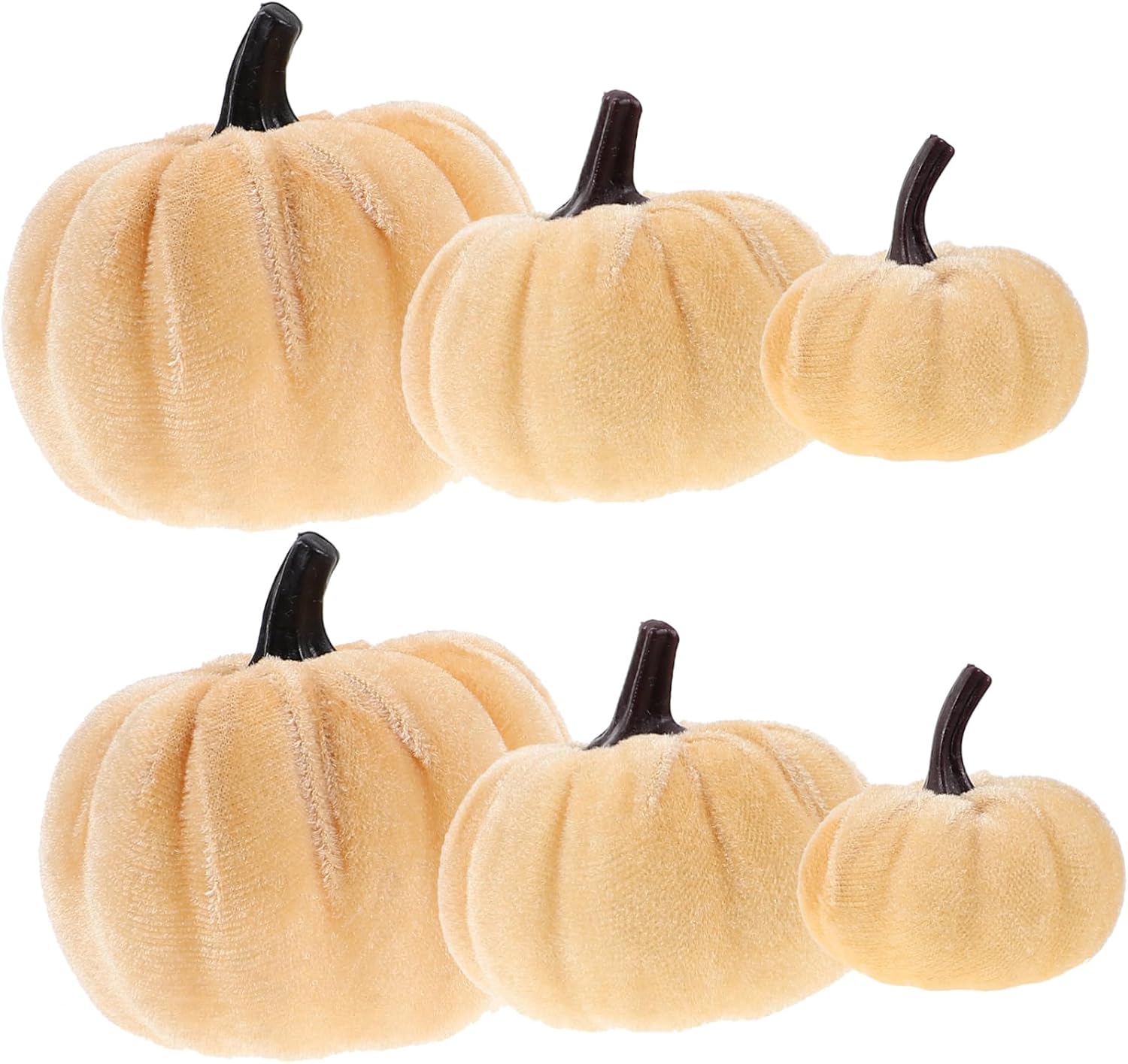 LIFKOME 6Pcs Artificial Pumpkins Halloween Decor