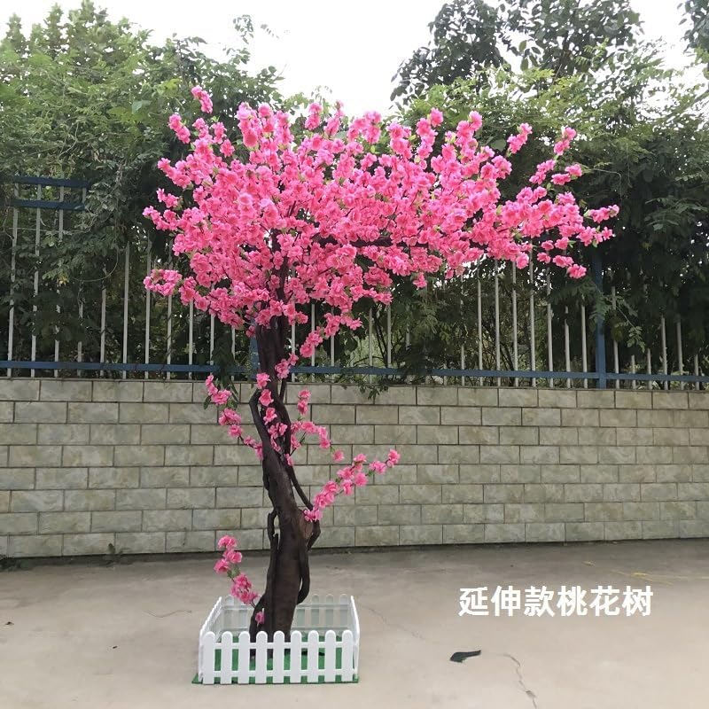 6FT Artificial Cherry Blossom Tree with Natural Wood Trunk