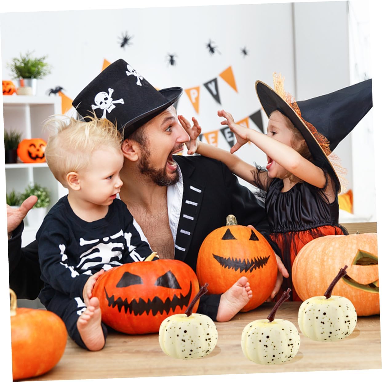 20pcs Artificial Pumpkins for Halloween Decorations