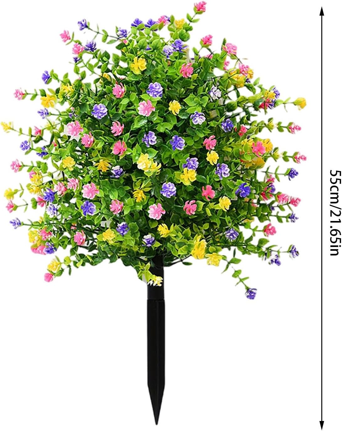 22 Inch Artificial Boxwood Topiary with Flowers