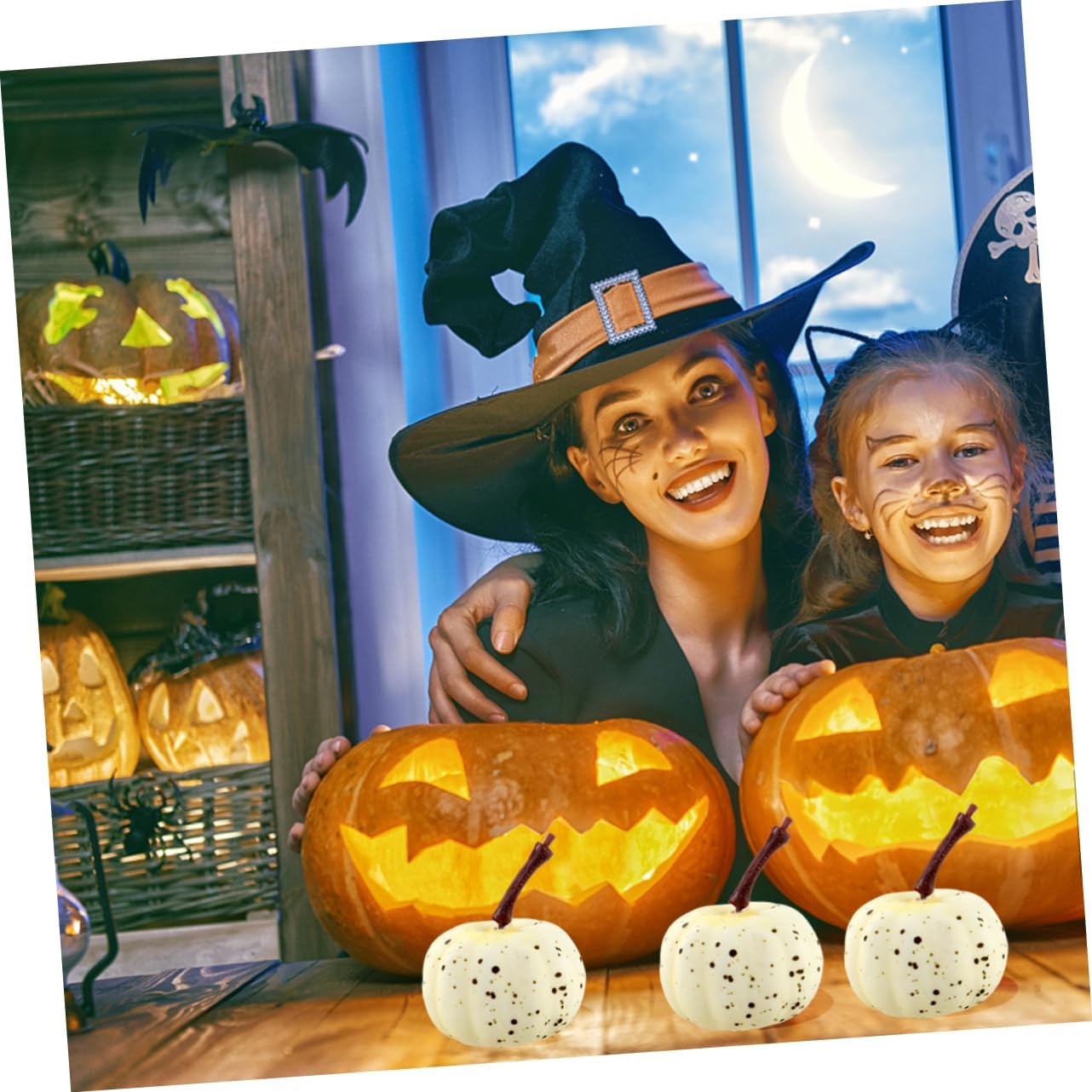 20pcs Artificial Pumpkins for Halloween Decorations
