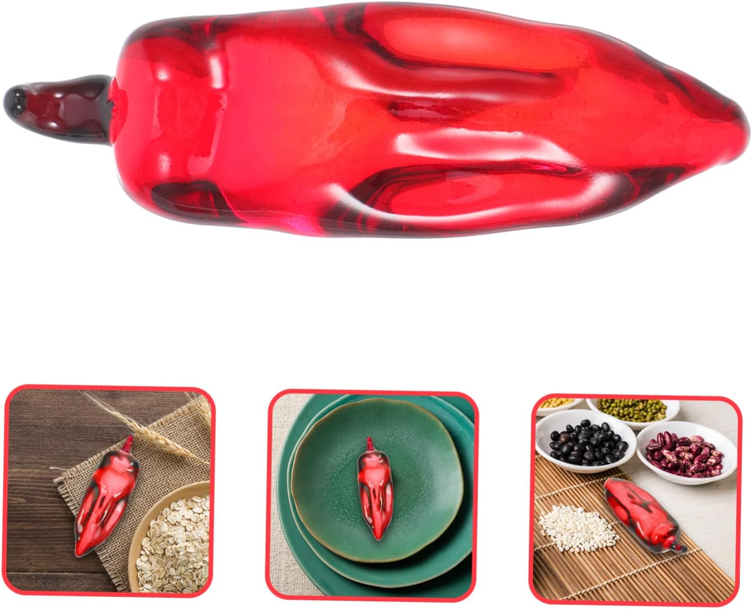 Lifelike Fake Pepper Statue for Kitchen Home Decor