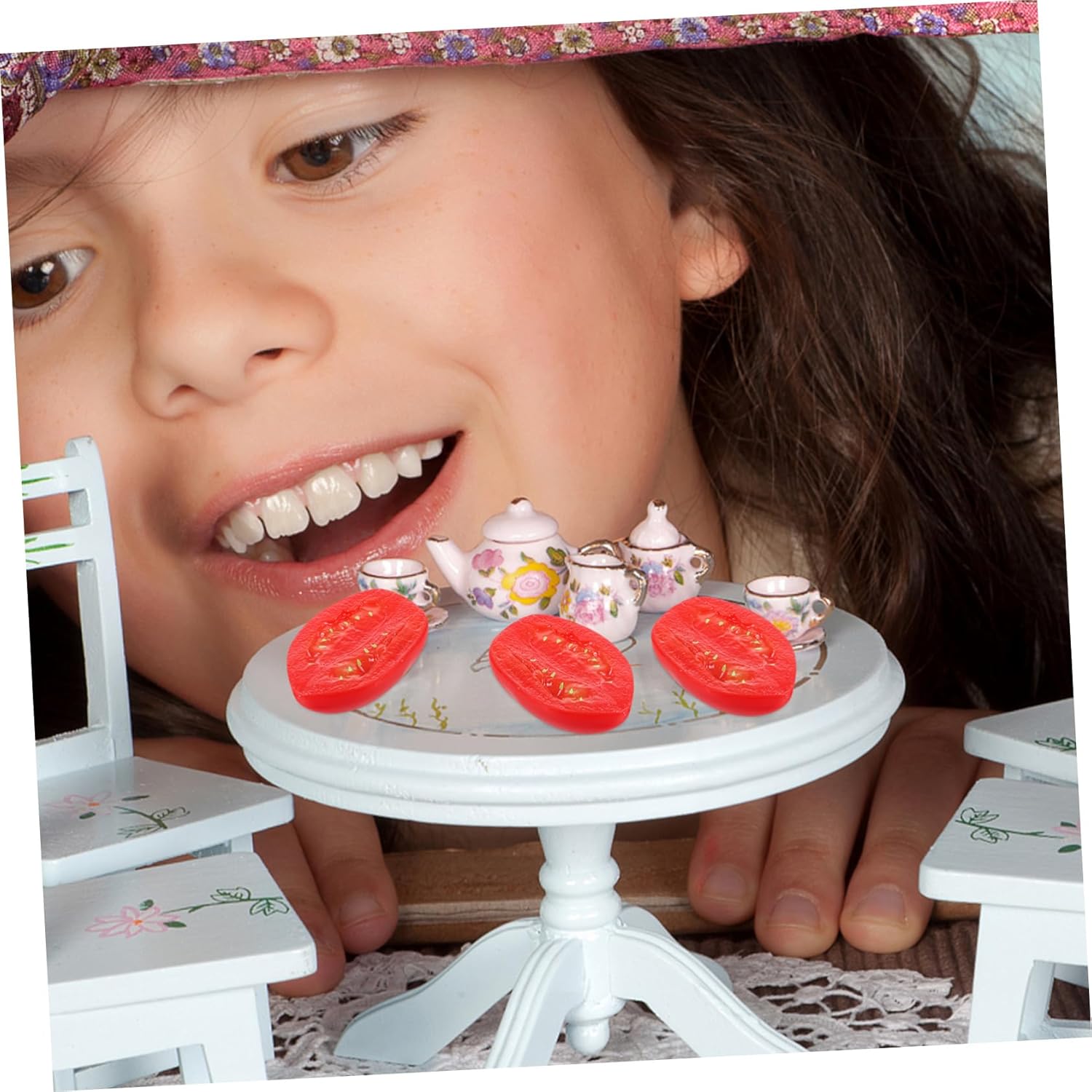 MAGICLULU 10pcs Fake Cherry Tomato Decor Models