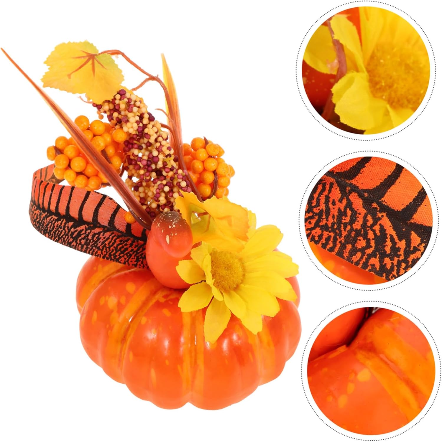 HOMSFOU Halloween Artificial Pumpkin Decor