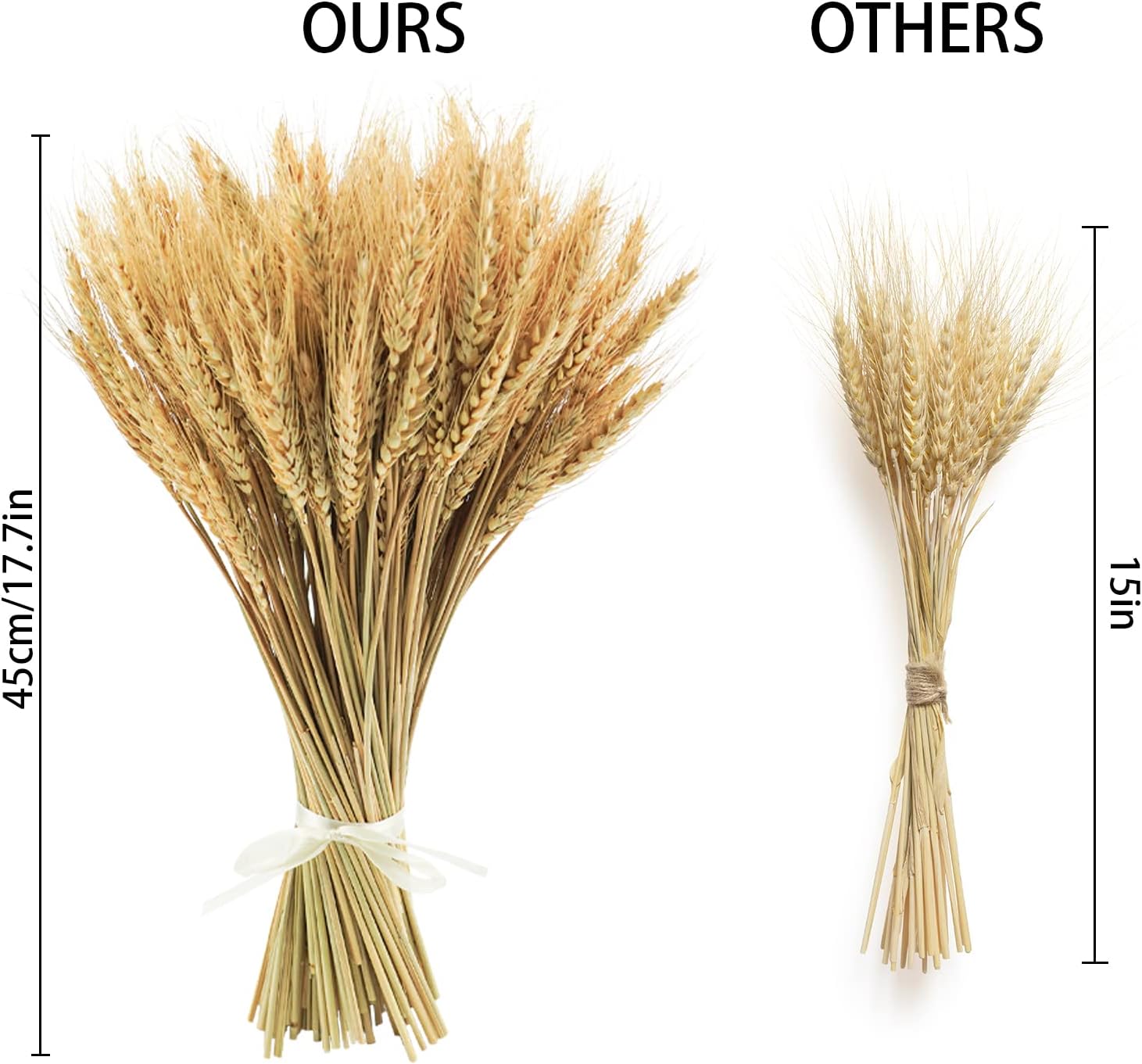 177 Inches Dried Wheat Stalks 100 Stems Natural Home Decor
