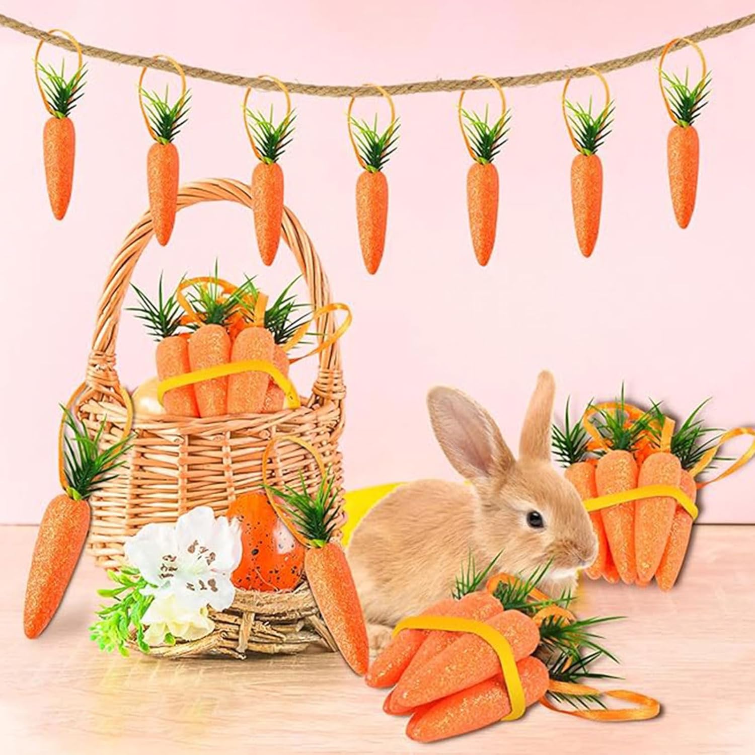 15 30pcs Artificial Vegetables Easter Party Decorations Carrot Ornaments