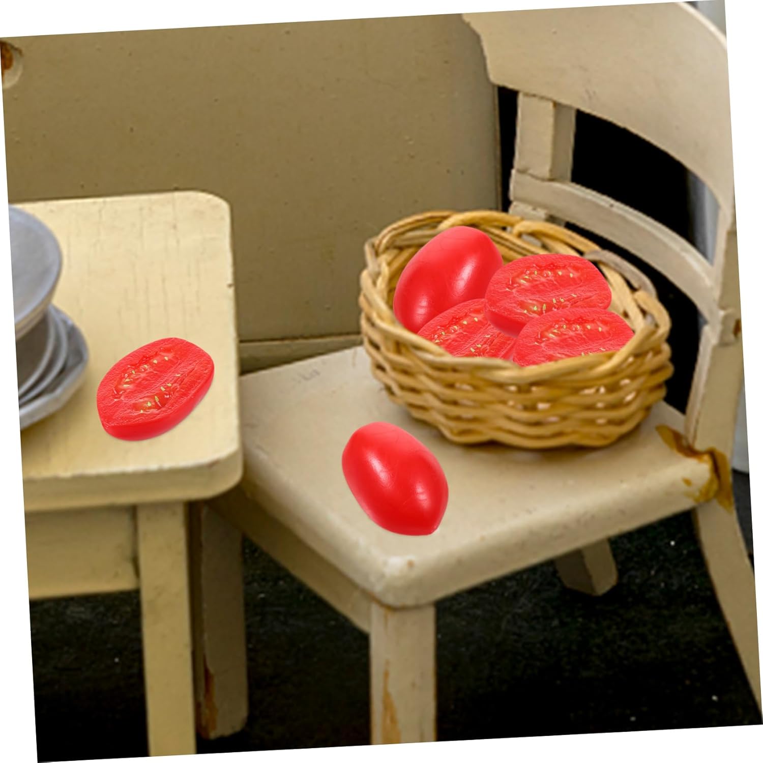 MAGICLULU 10pcs Fake Cherry Tomato Decor Models