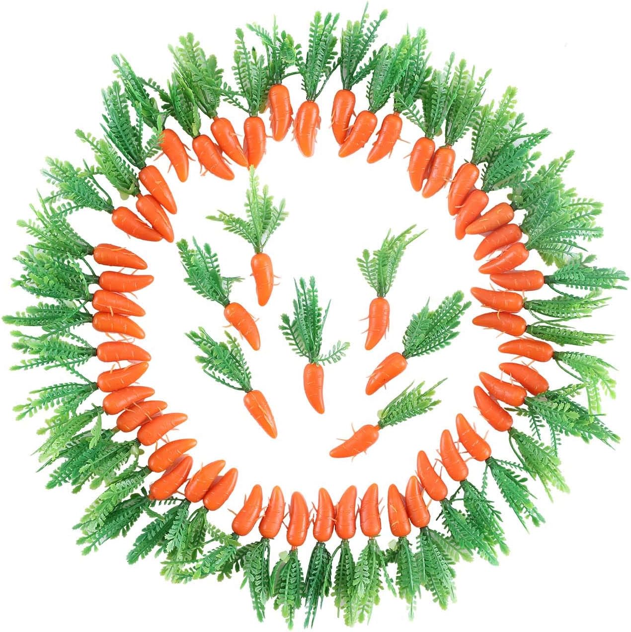 Mini Easter Carrots - 100PCS Artificial Decorations