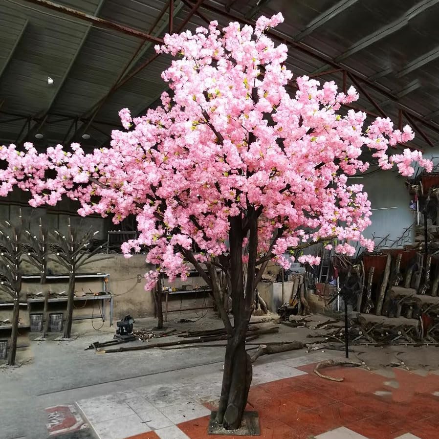 Artificial Cherry Blossom Tree 1x08m Pink Flowers Decor Plant