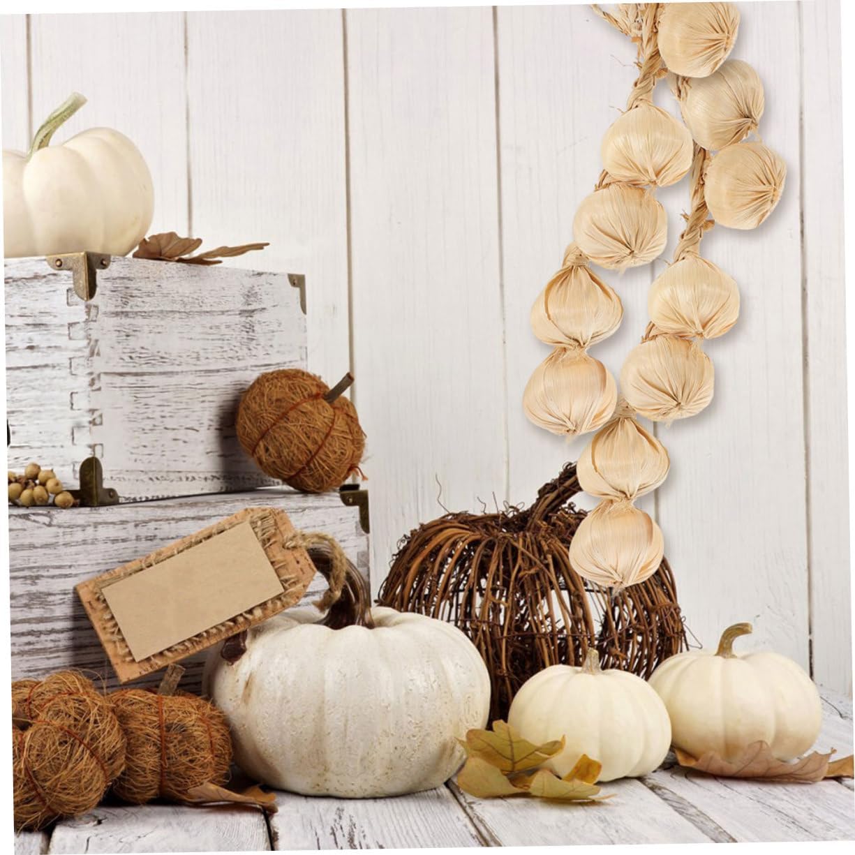 MAGICLULU Artificial Garlic String 2 Pack for Home Decor