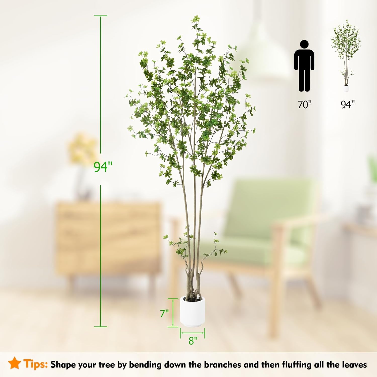 Keeplush Artificial Enkianthus Tree 8ft Tall