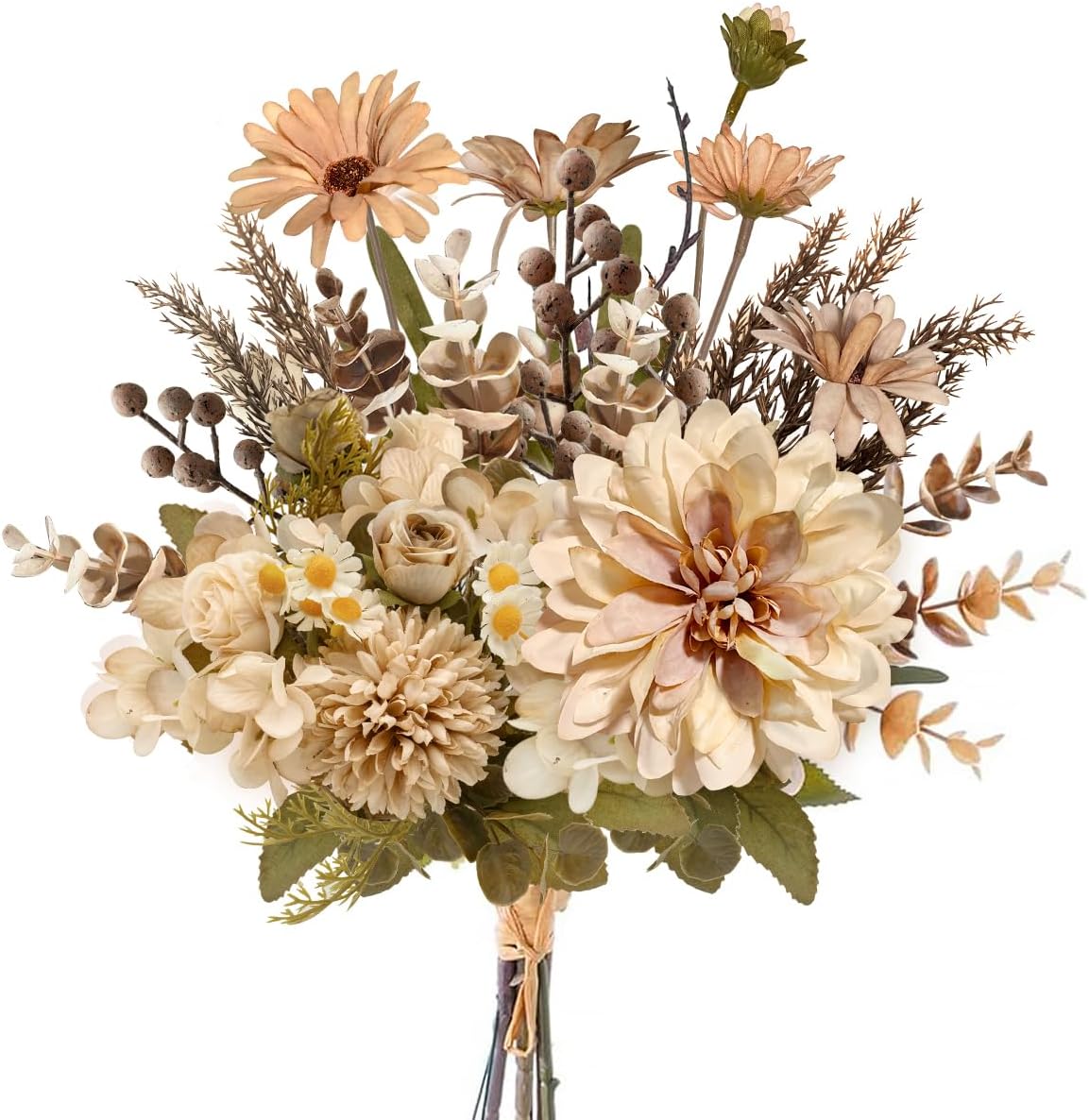 Peauley 16 Inch Artificial Flower Centerpieces with Roses and Daisies