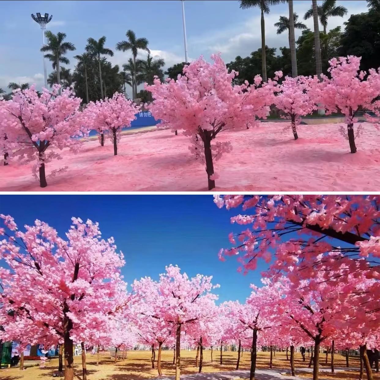 Artificial Pink Cherry Blossom Tree 1m x 08m
