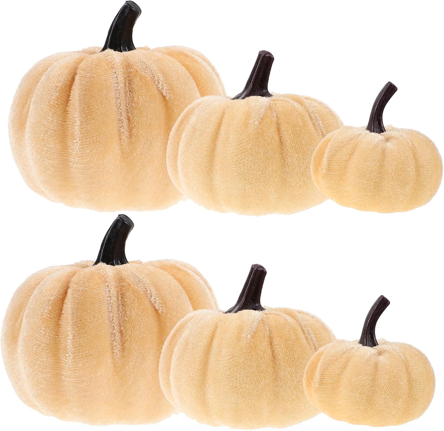 Cabilock 6pcs Faux Pumpkins for Halloween Decor