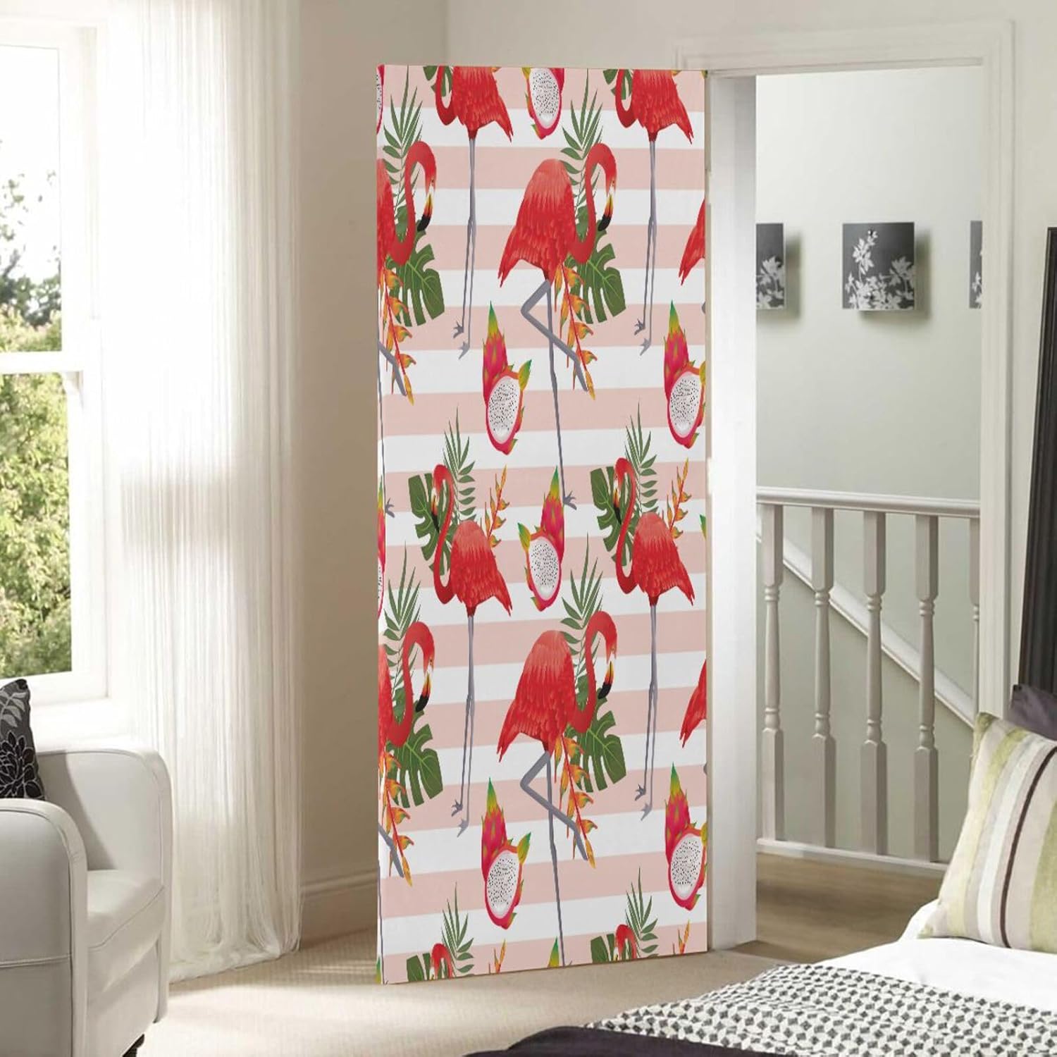 Susiyo Art Flamingo Halloween Door Cover