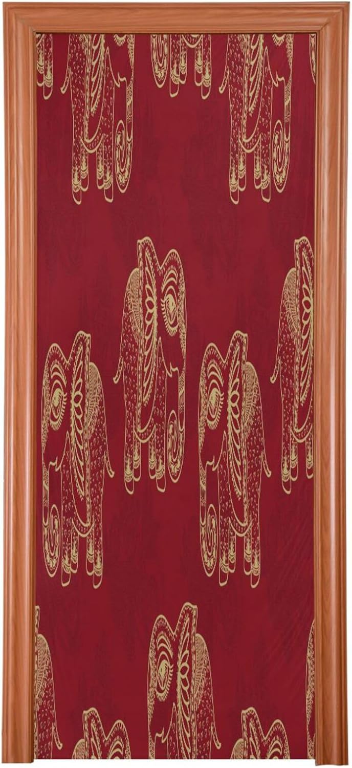 Susiyo Golden Little Elephant Halloween Door Cover
