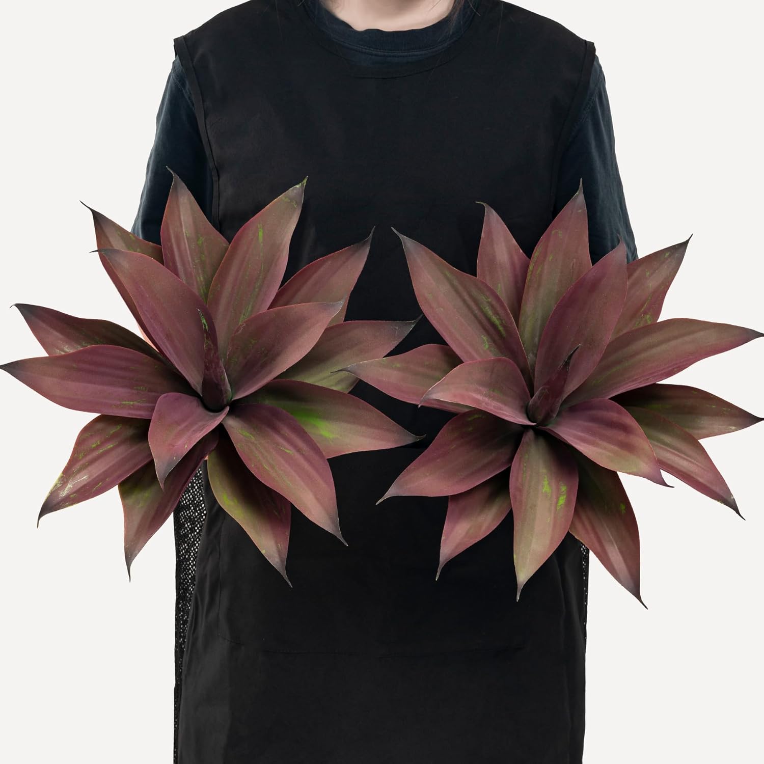 Fake Plants Artificial Agave Plants 138 Inch Purple 2 Pack