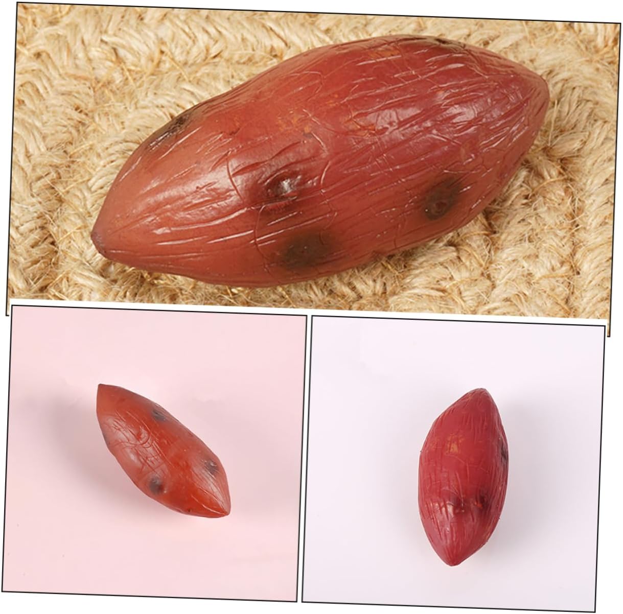 Garneck 5pcs Realistic Artificial Sweet Potato Models