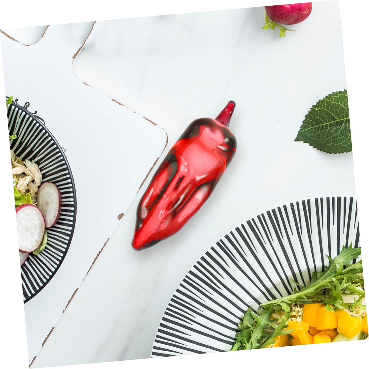 Lifelike Fake Pepper Statue for Kitchen Home Decor
