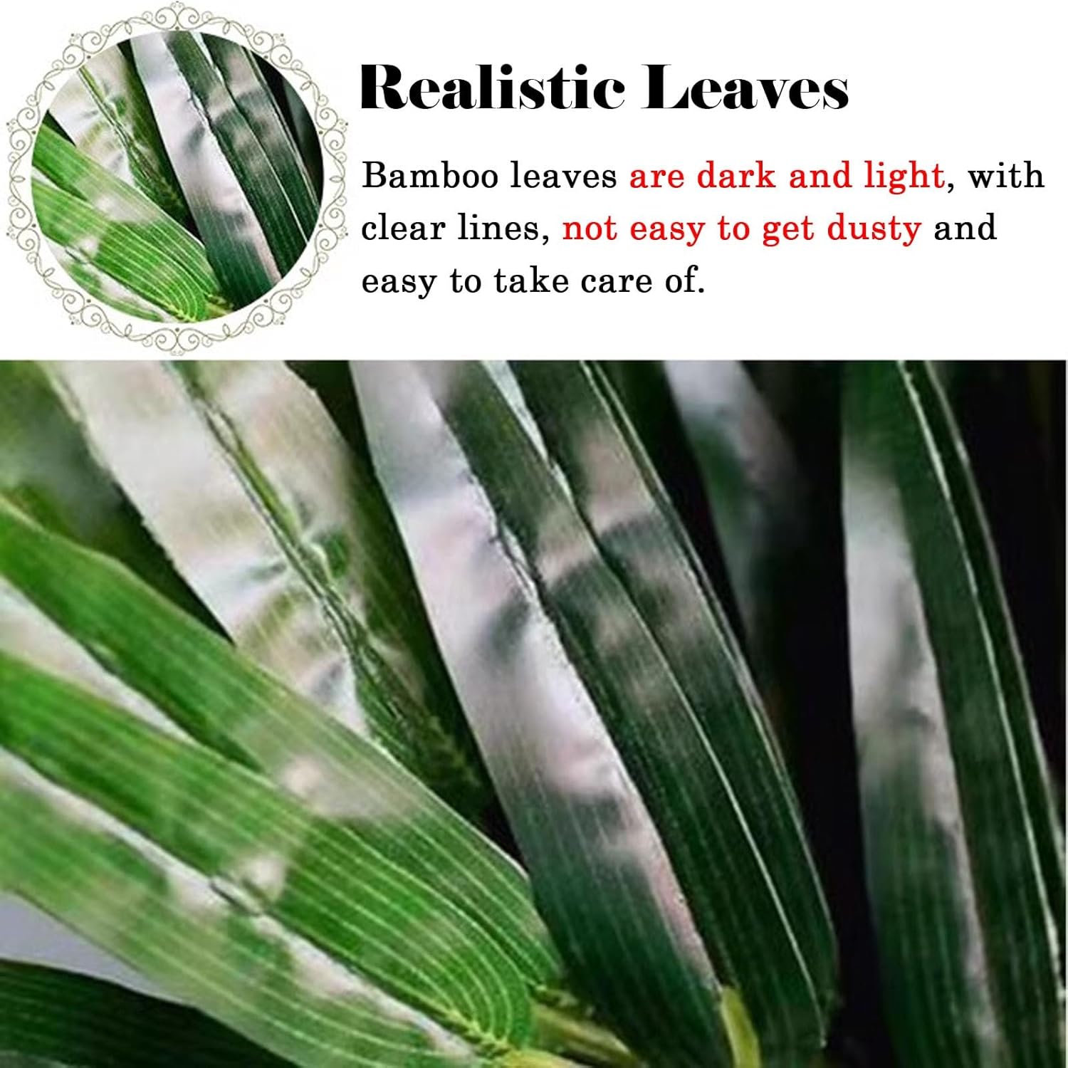 3-4-5-6 Ft Artificial Bamboo Plants for Home Garden