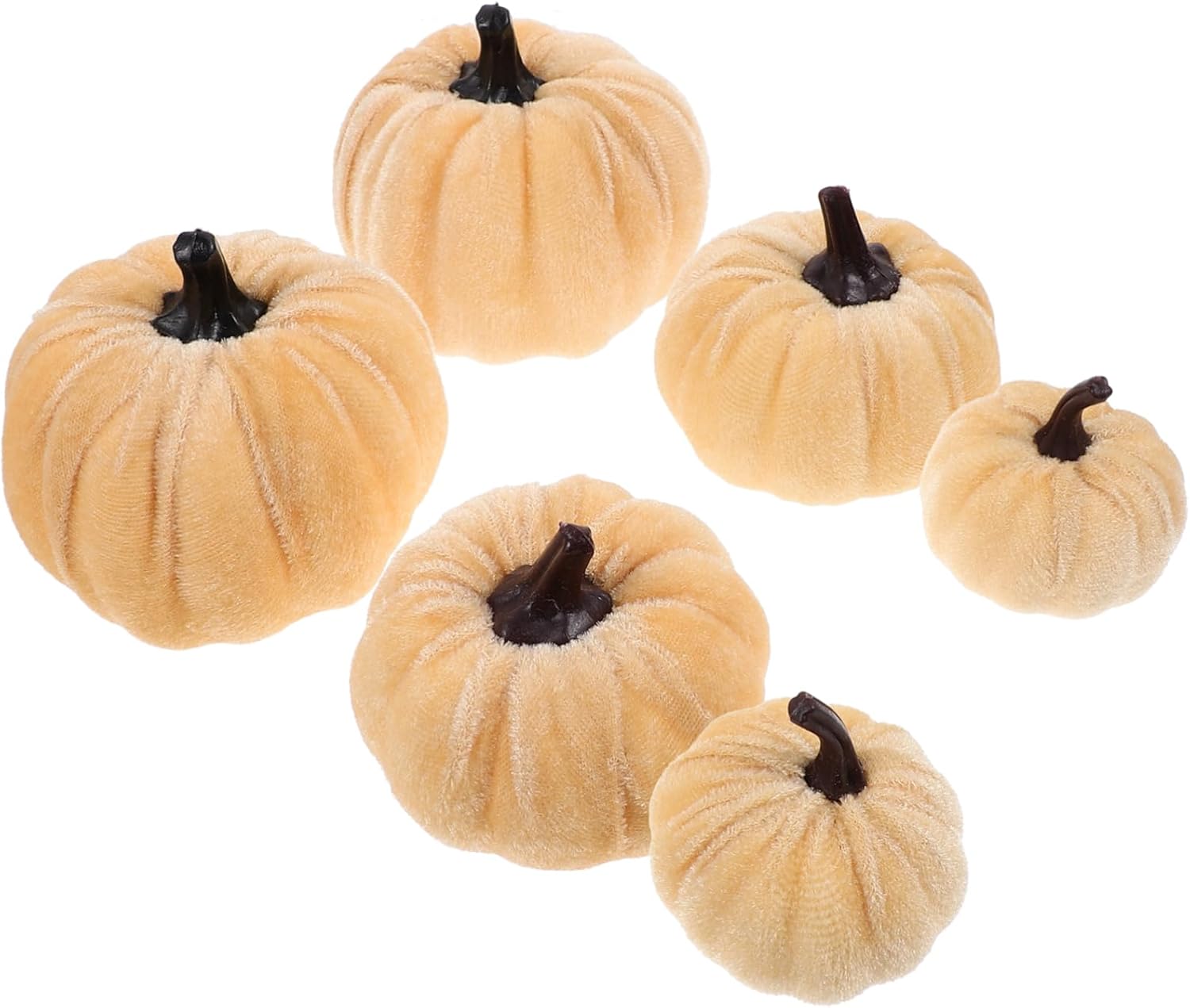 ULDIGI 6pcs Artificial Pumpkins Realistic Halloween Decor