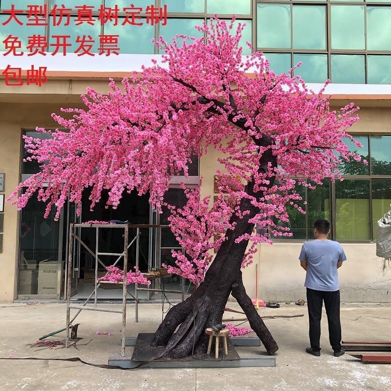 6FT Artificial Cherry Blossom Tree with Natural Wood Trunk