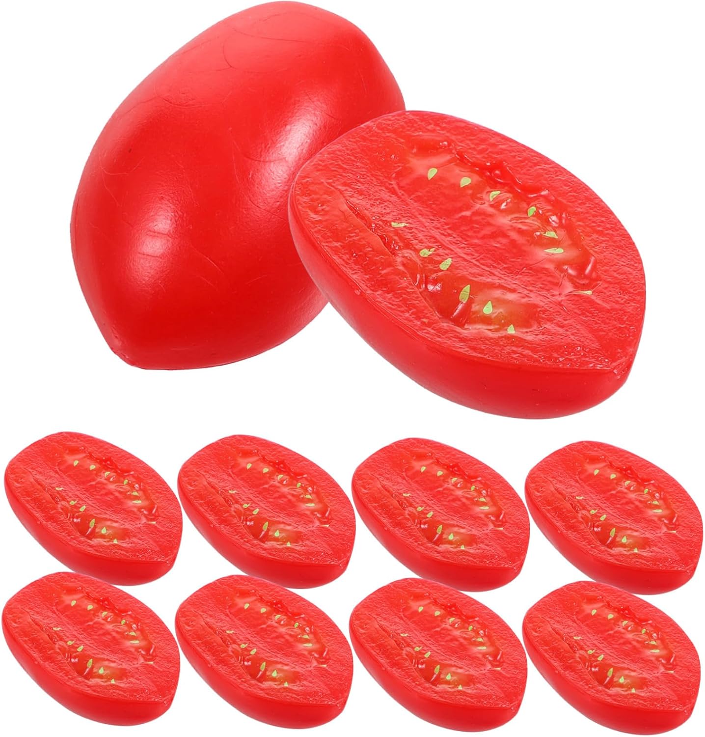 10pcs Realistic Artificial Cherry Tomato Decor Models