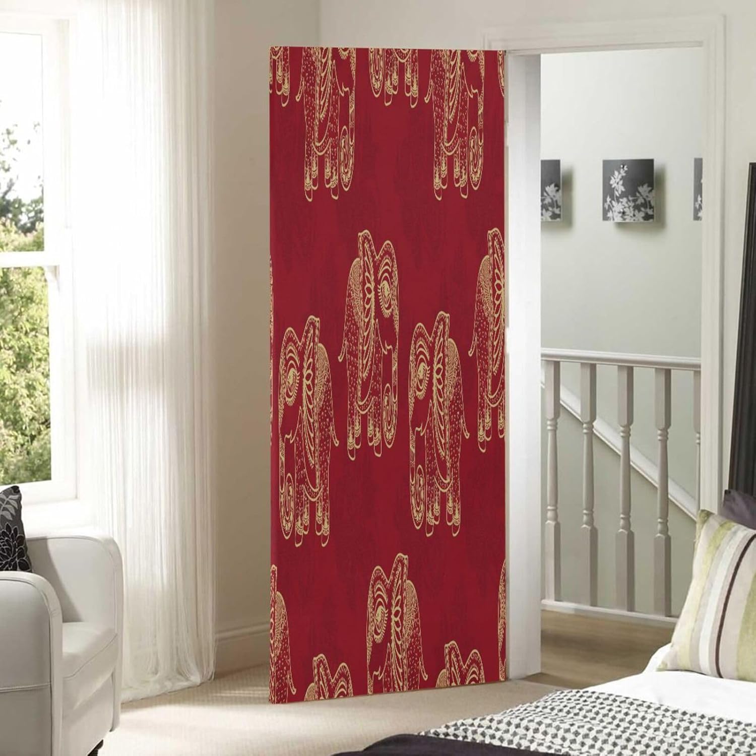 Susiyo Golden Little Elephant Halloween Door Cover
