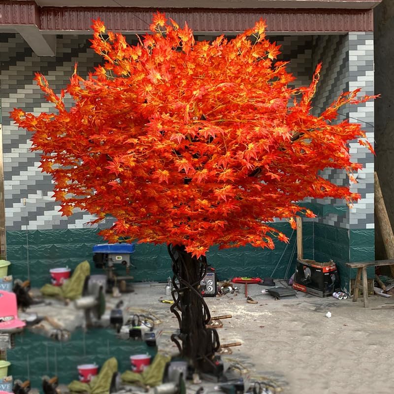 Artificial Red Maple Tree for Home Decor 1mx08m
