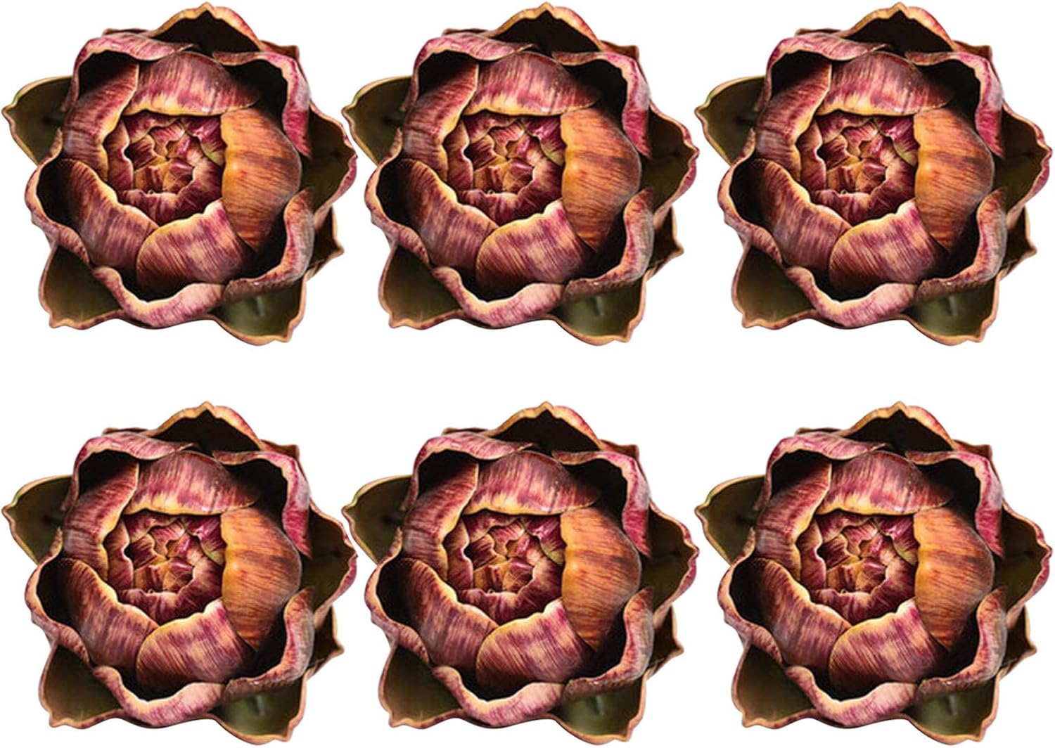 Realistic Artificial Artichoke Purple Small 6pcs