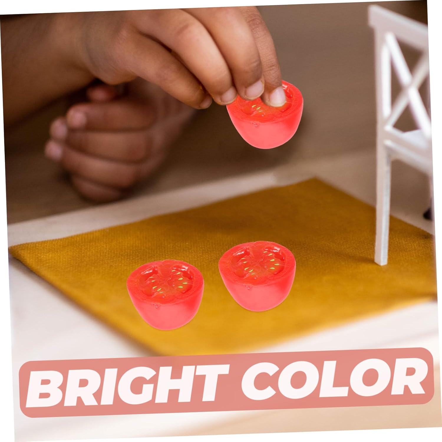 Cabilock 10pcs Lifelike Fake Cherry Tomato Decor Models