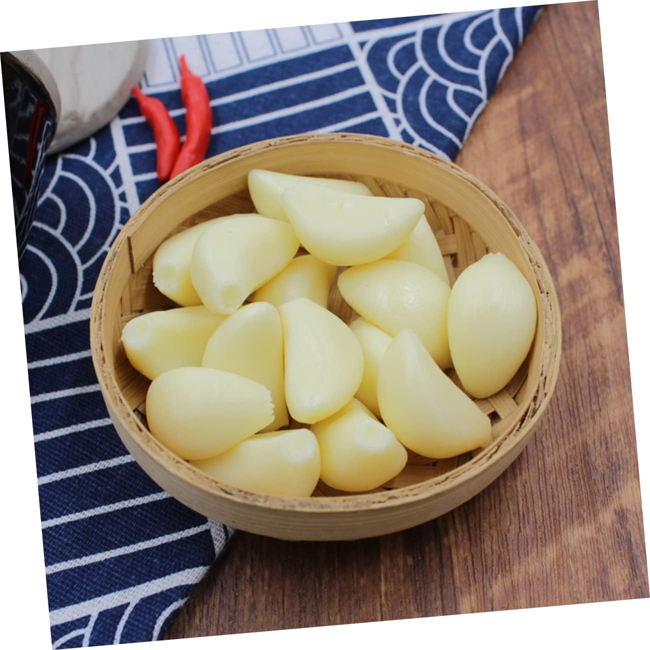 10pcs Simulated Garlic Cloves for Photography and Display