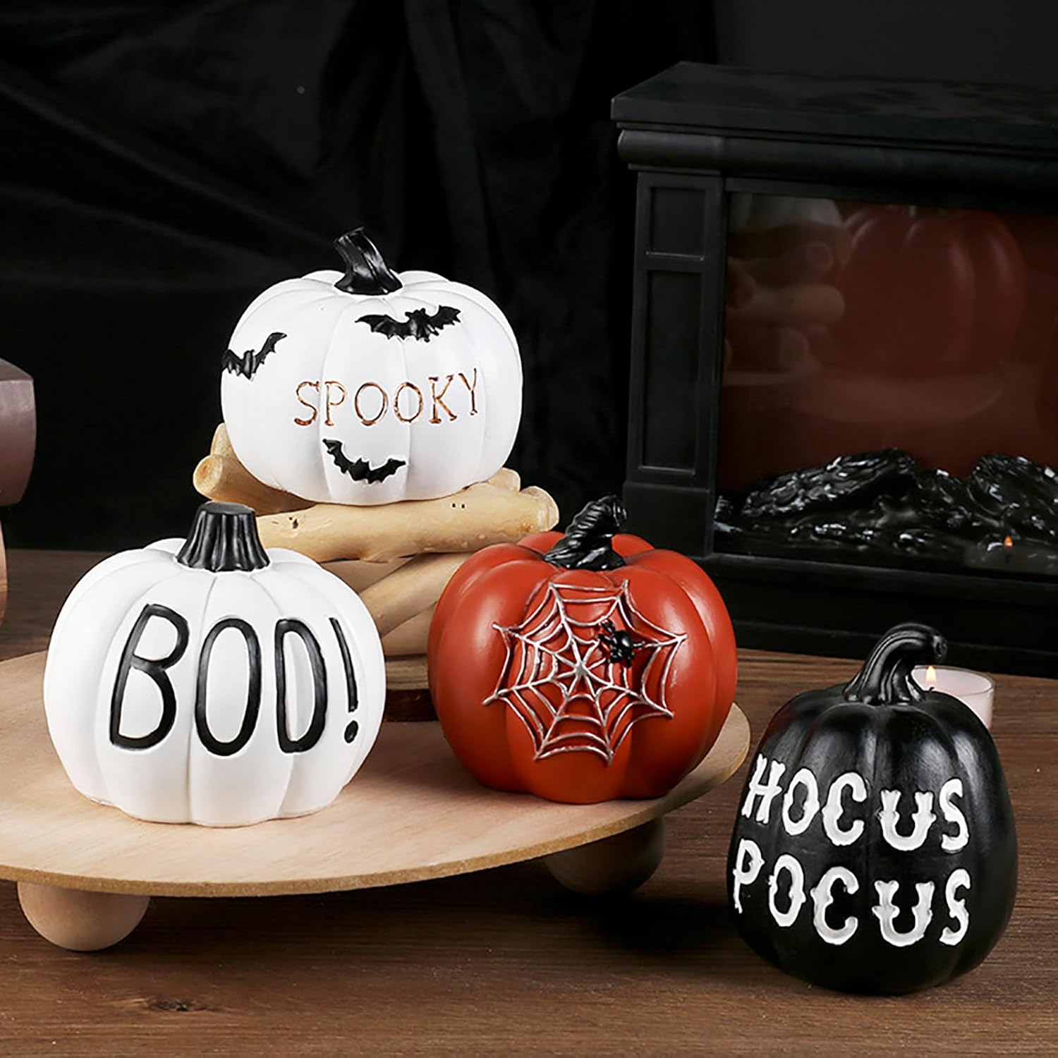 Marooma Halloween Resin Pumpkins Decor