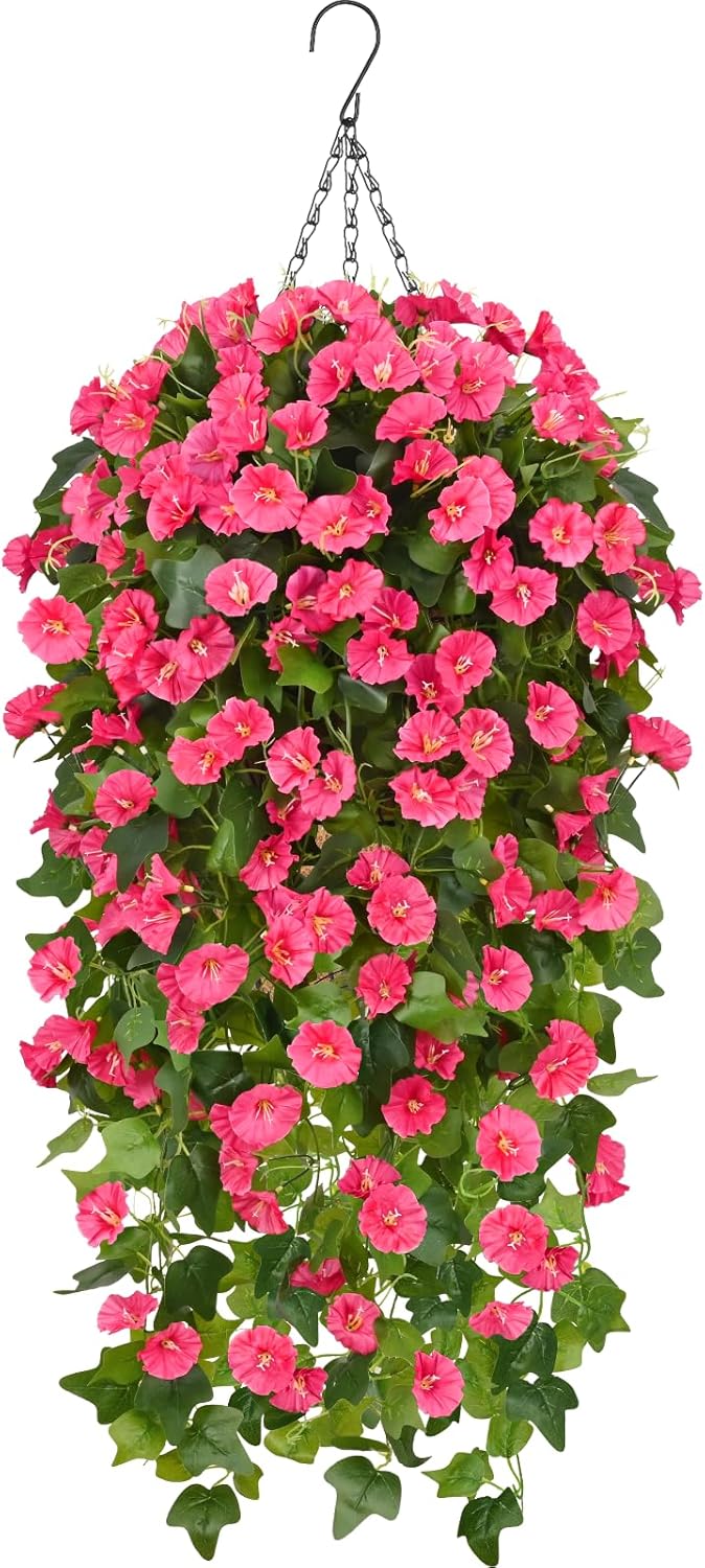 Waipfaru Artificial Hanging Flowers for Outdoor Decor