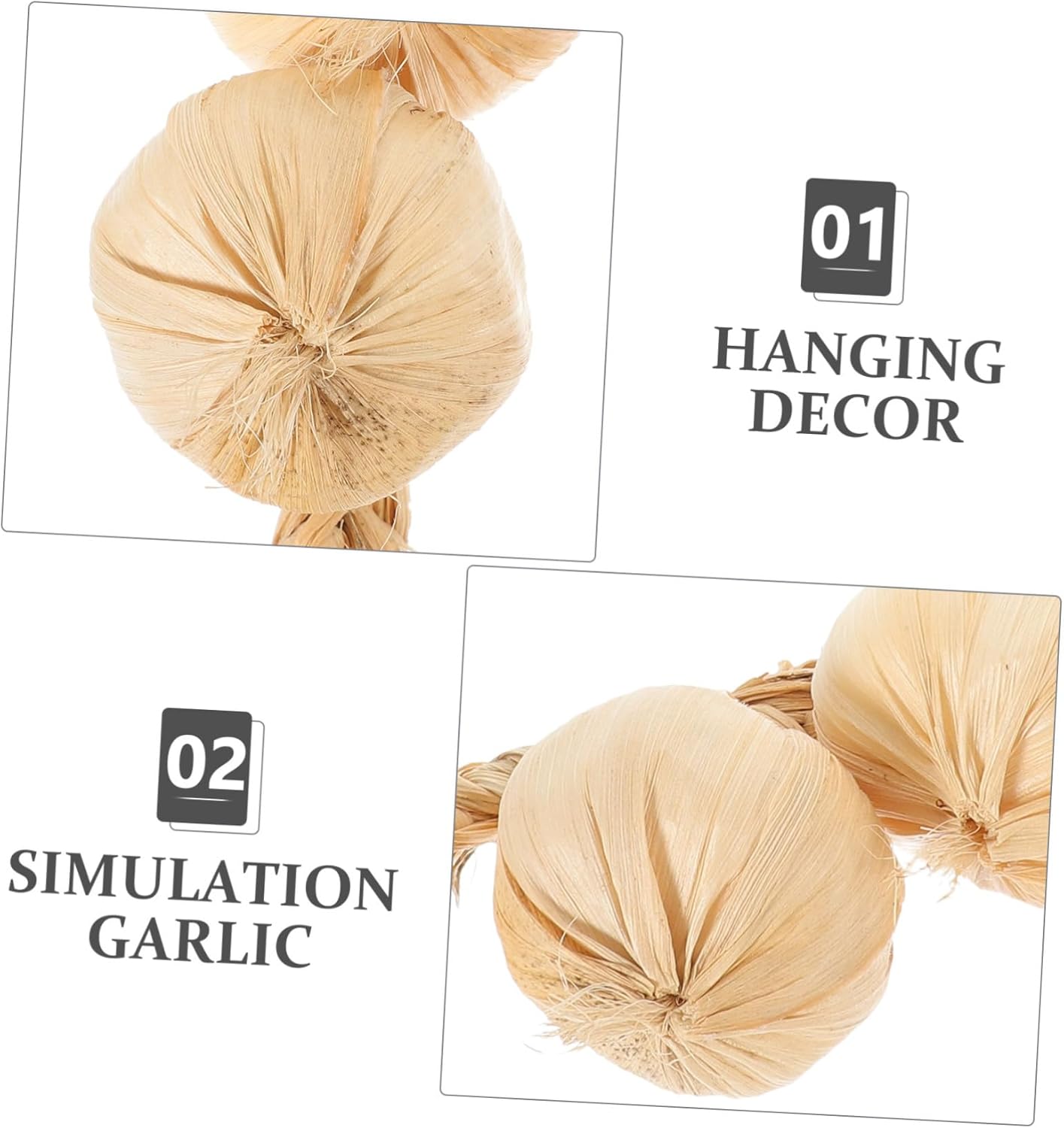 Realistic Garlic String Pendant for Home Decor