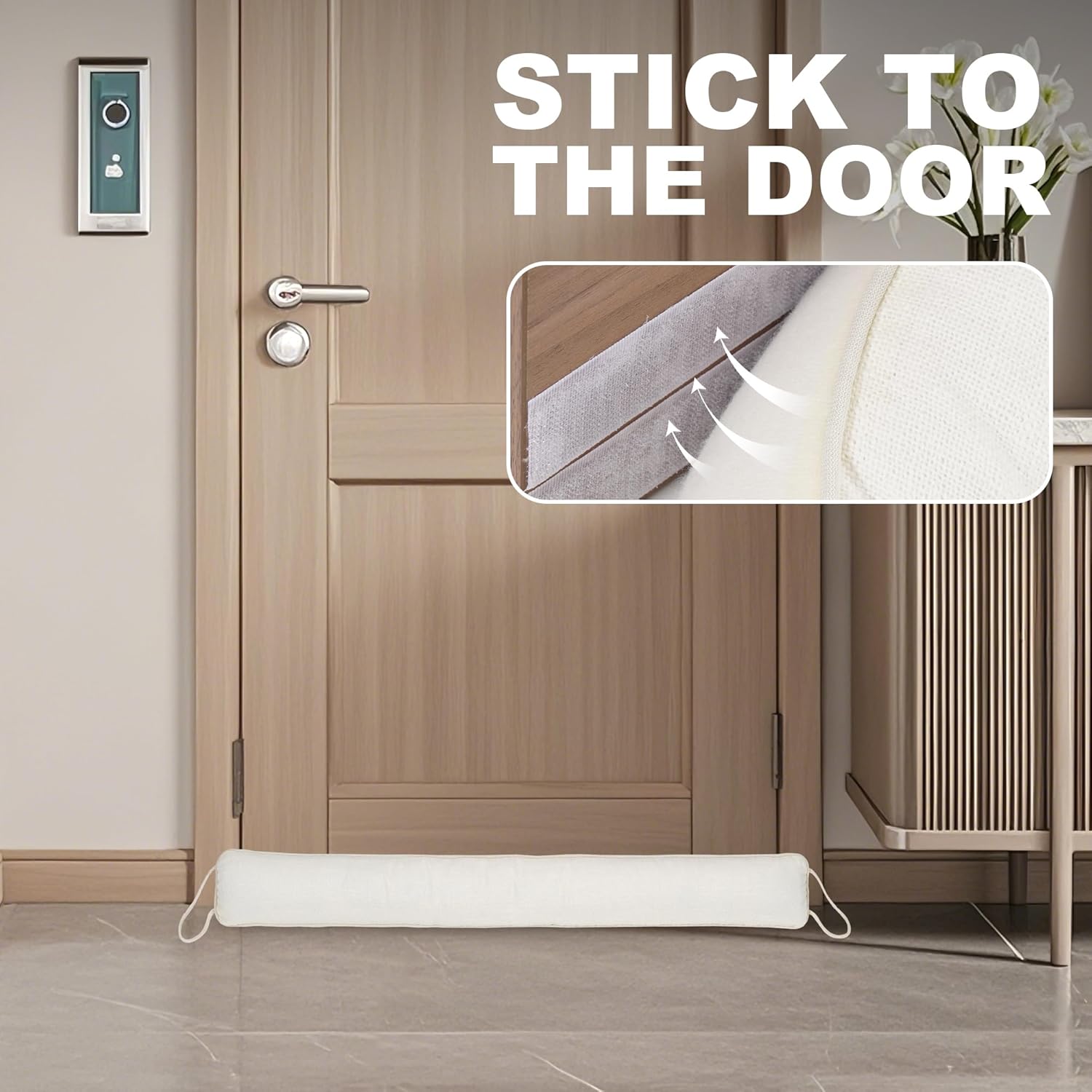 UUYUUY Door Draft Stopper 38 Inches All-Season Gap Filler