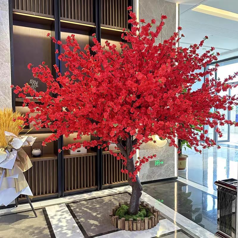 EUEUE Artificial Trees 1mx08m Peach Blossom Tree