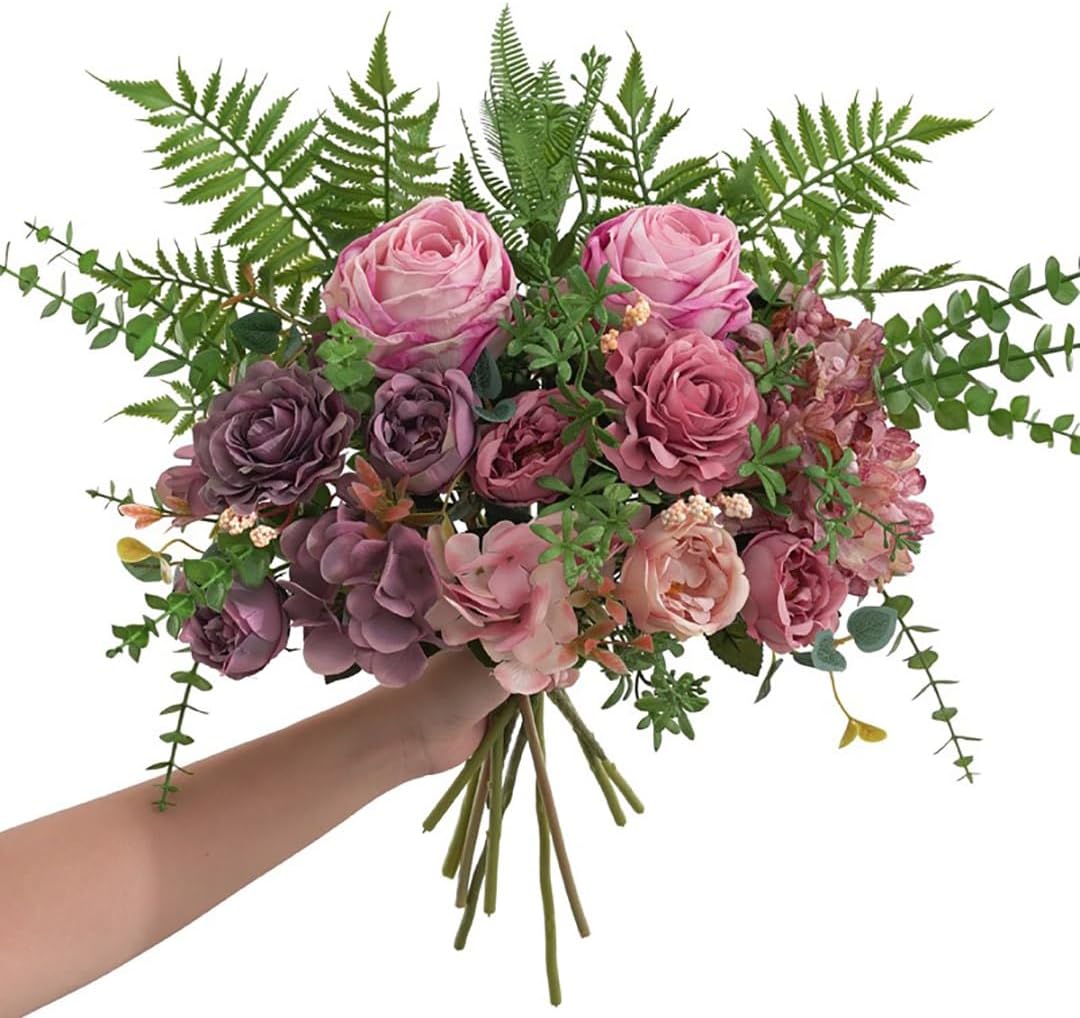 12 Pcs Mixed Eucalyptus Leaves Stems for Wedding Decor
