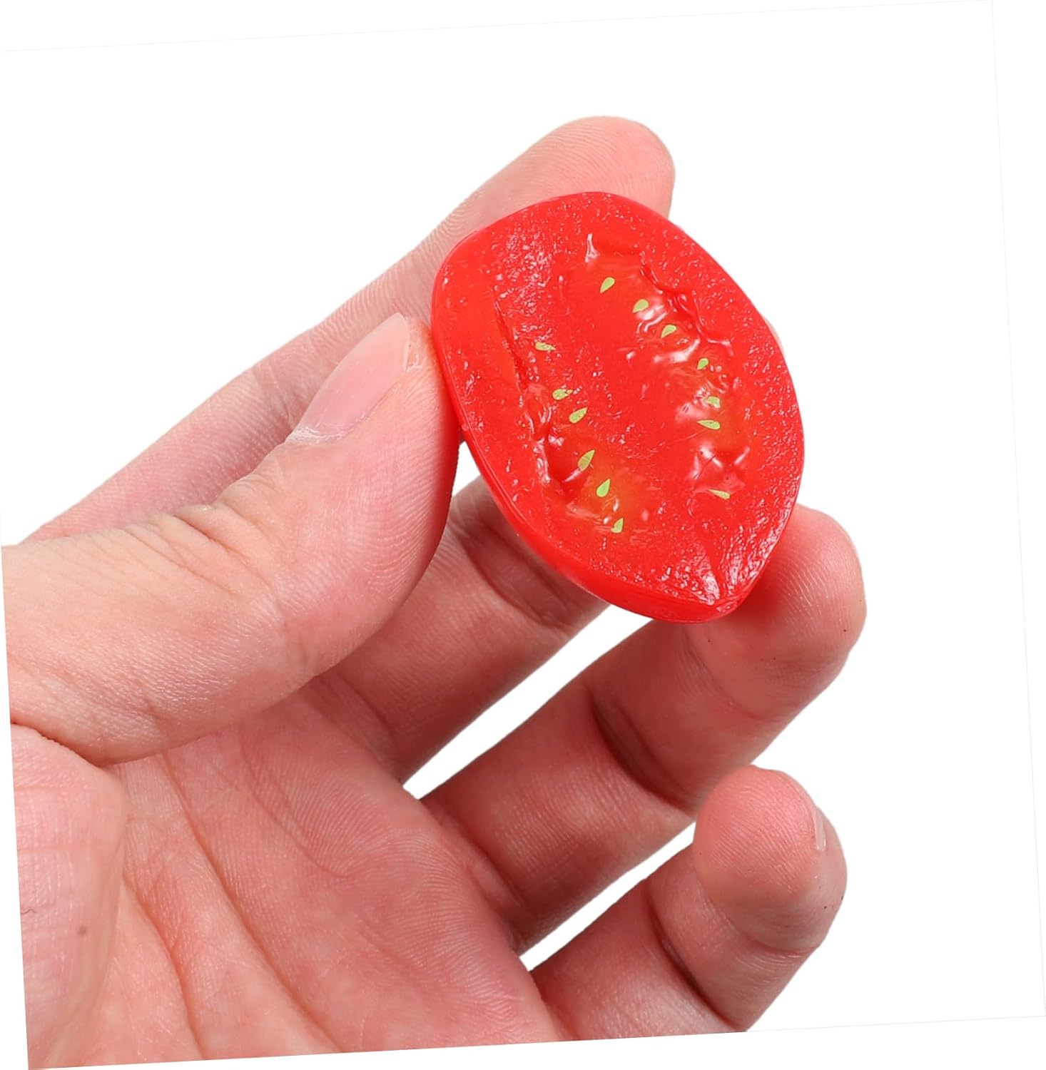 Cabilock 10pcs Realistic Half Cherry Tomato Decor Models