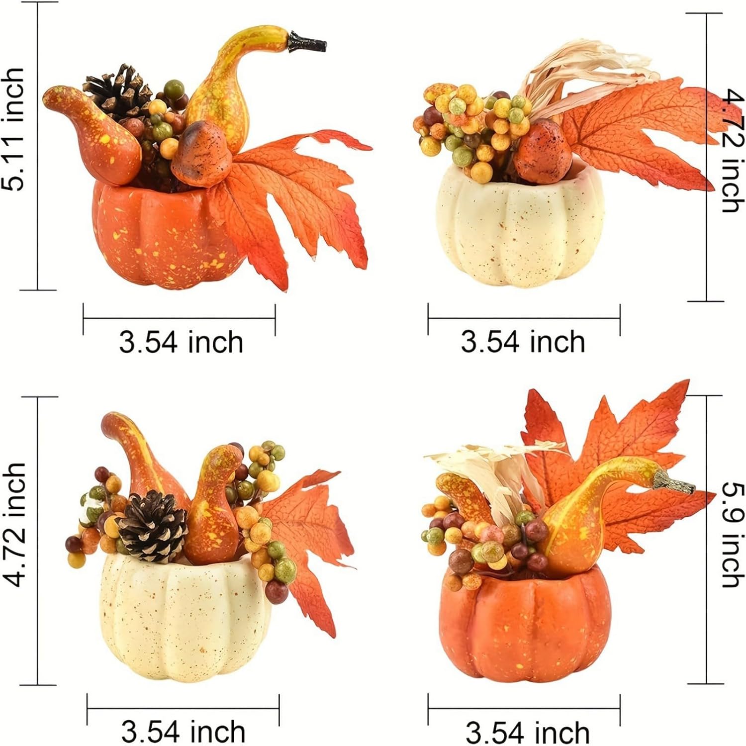 Ochine Artificial Pumpkins Fall Decor for Home Kitchen