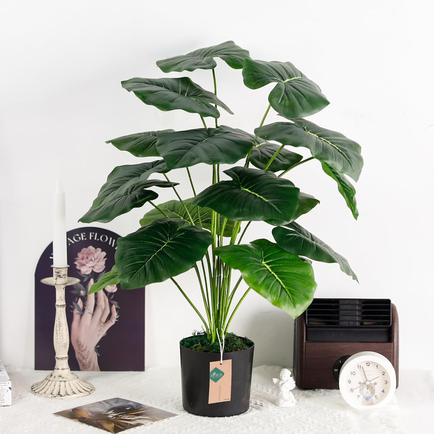 Der Rose 28 Inch Artificial Tropical Plant Indoor Decor
