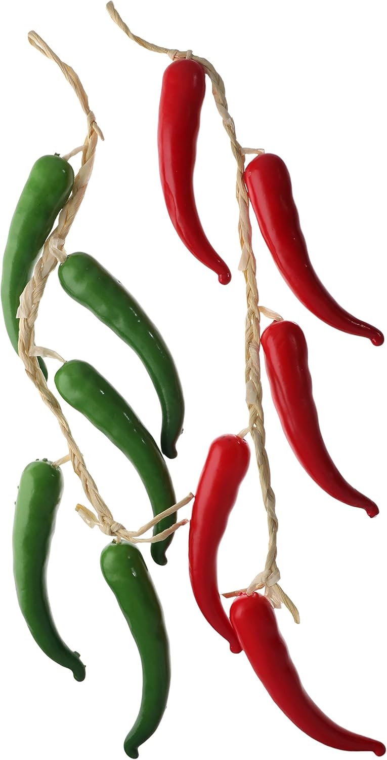 Leadigol Artificial Hanging Chili Plant Decor