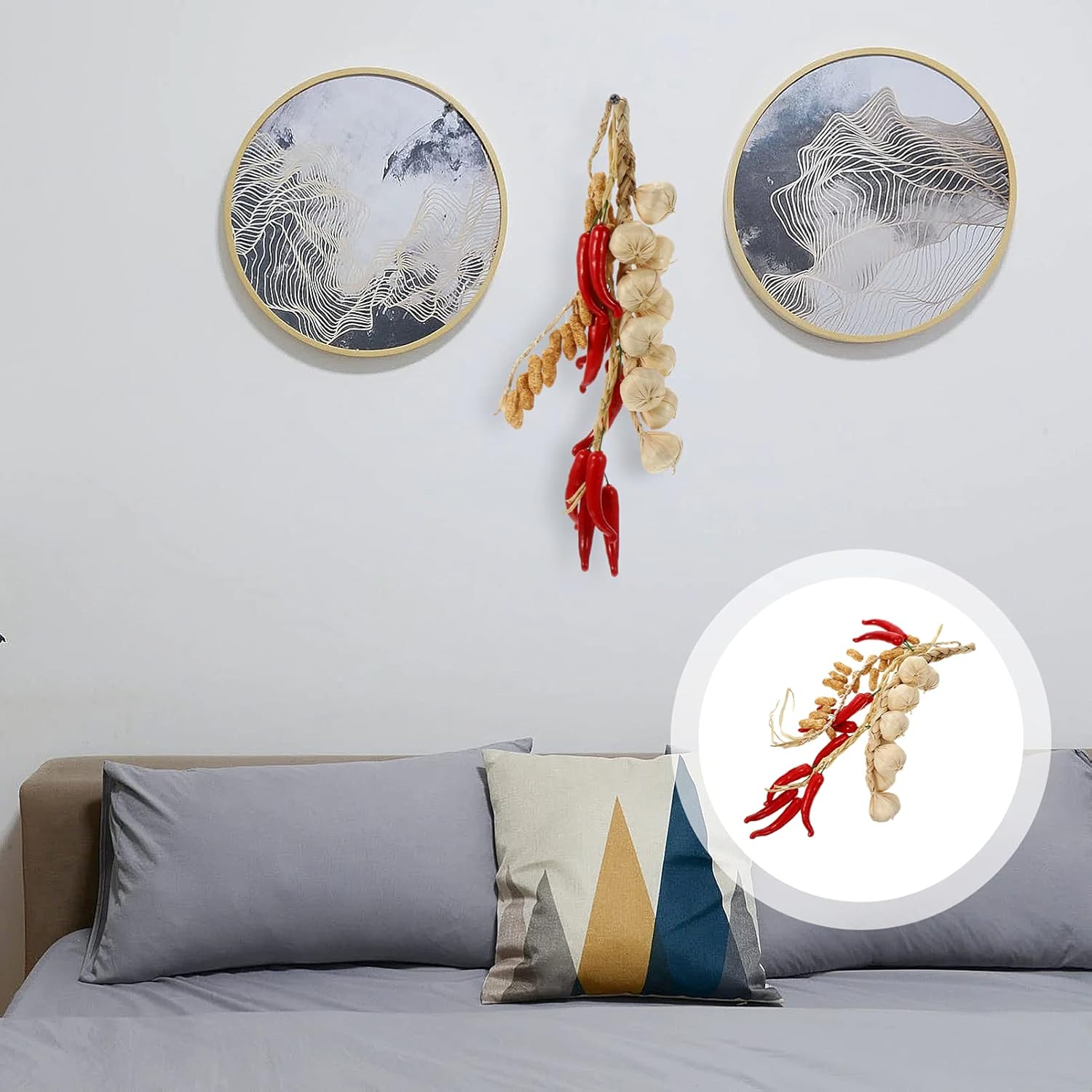 BESPORTBLE Artificial Vegetable Hanging Decor Set of 3