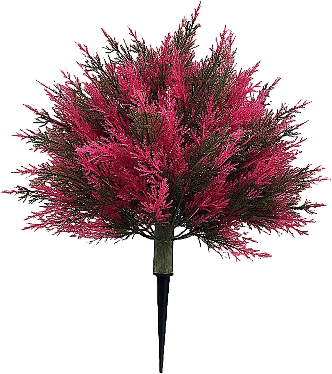 22 Inch Artificial Cedar Topiary Ball Trees Purple Fade Resistant