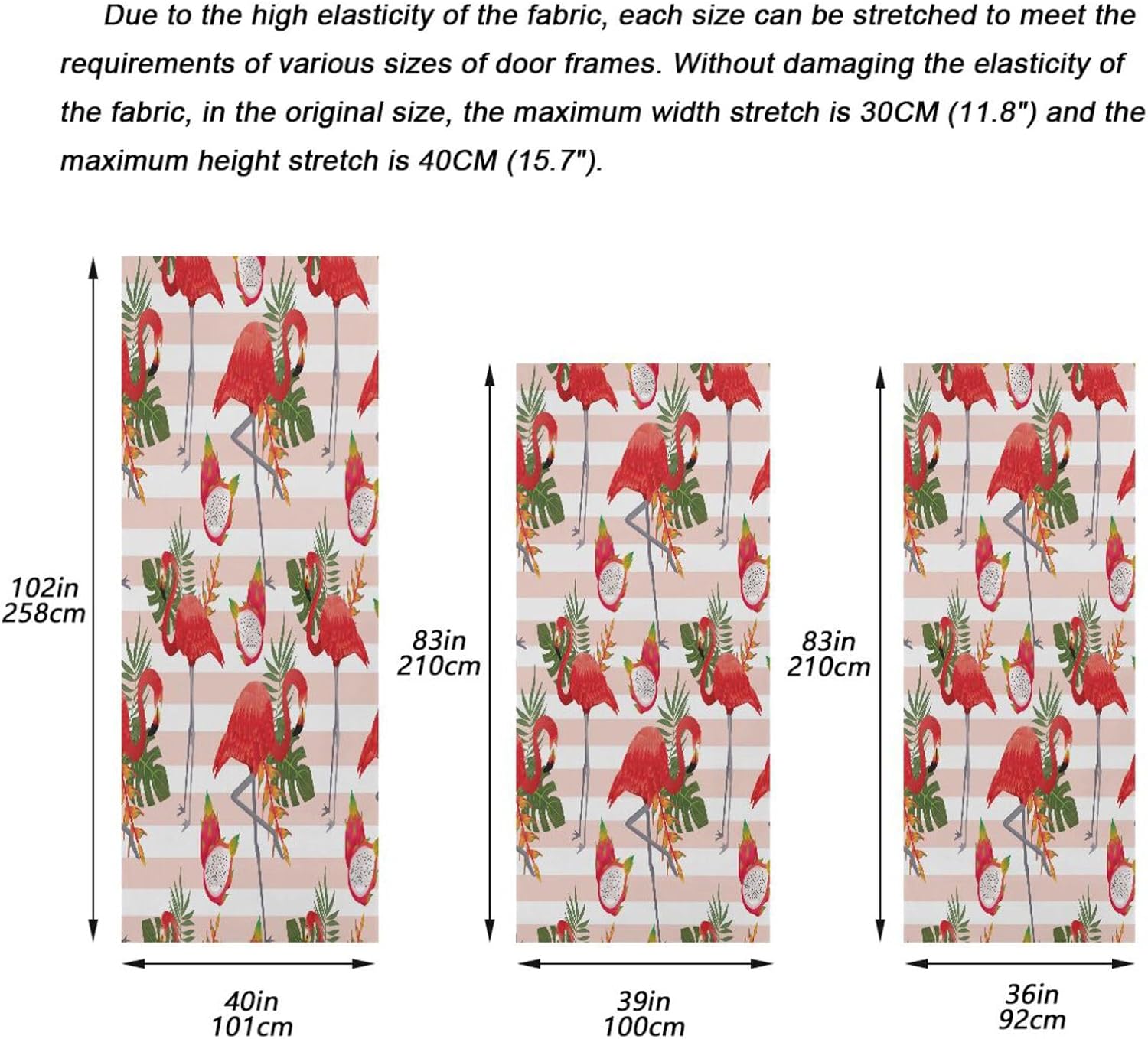 Susiyo Art Flamingo Halloween Door Cover