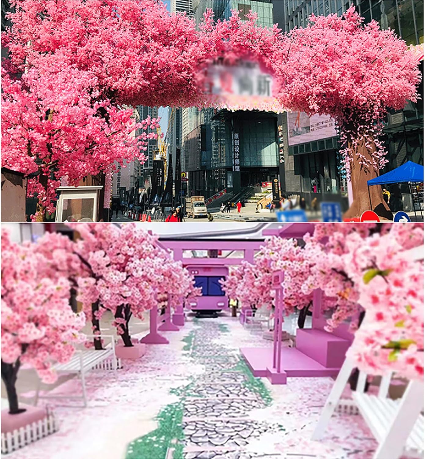 Japanese Cherry Blossom Artificial Tree 4x45m