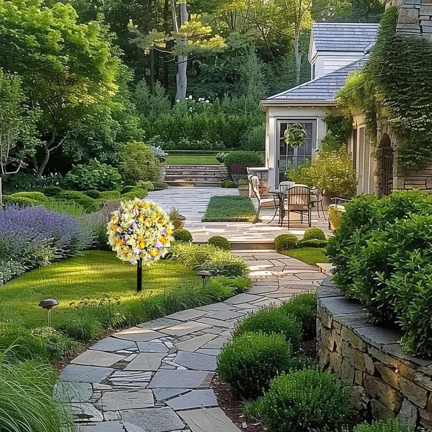 Elegant Rose Tree Ground Decor
