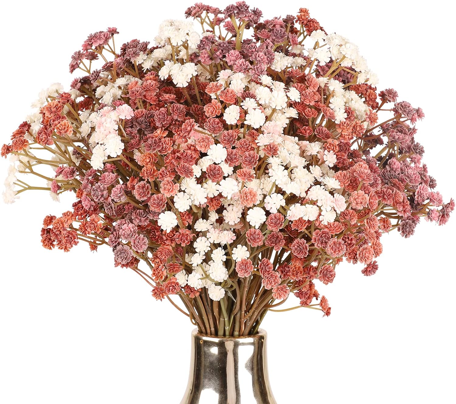 NT NIETING Fall Decor Artificial Baby Breath Flowers Bouquets 10Pcs