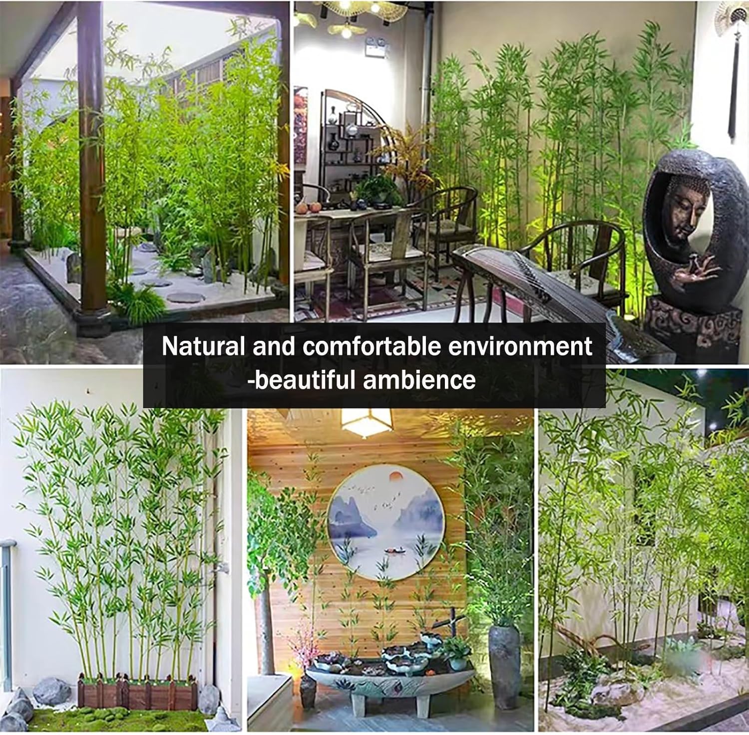 Artificial Bamboo Tree for Privacy Decor Backyard Wedding Balcony