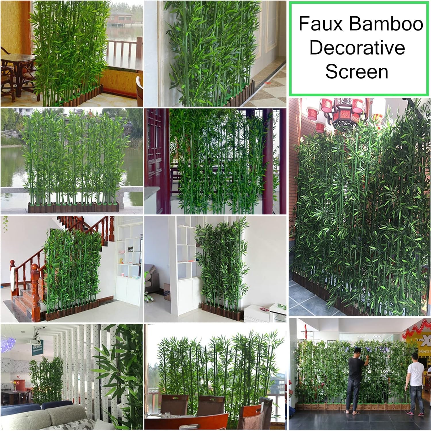 Faux Bamboo Stems Artificial Trees 7ft 6ft 5ft 4ft 3ft 2ft